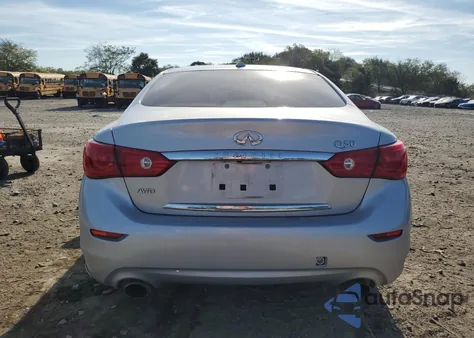 2014 Infiniti Q50 Base z USA, uszkodzony, nr VIN JN1BV7AR1EM704825